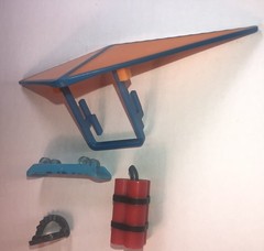 Roblox Piggy Figure Accessories Hang Glider Skateboard Toy Lot Of 4 Mixed Lot