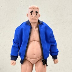 SU-NT3-ZDJK-BLU: 1/12 XL Blue Zipper Jacket for Nota NT-03/03S, Muff Adam Body