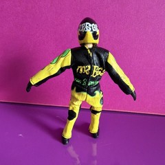Van Bommel Racing Suit Action Figure Black Green Yellow Plastic Fabric Toy
