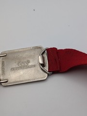Vintage 1988 TMNT Belt Lee Officially Licensed Mirage Studios Kids Red Elastic
