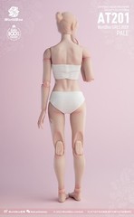 US Worldbox 1:6 AT201 Pale Skin Felxible Female Action Figure Body Doll Model