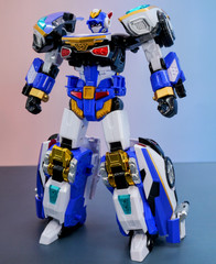 Metal Cardbot W BLUECOP W Transforming Robot Korean Toy