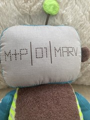 Bits i Bots Botsy Robot Marv Plush Rattle Toy 12”
