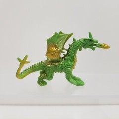 Dragon Figures – Red & Black, Green & Gold, Orange & Red – Mixed Lot of 3