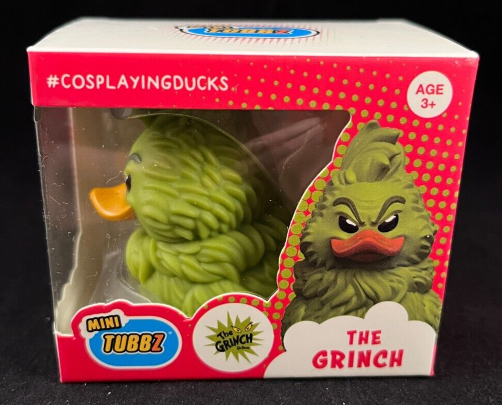 Mini Tubbz – The Grinch – Rubber Duck – Approx 2″ High