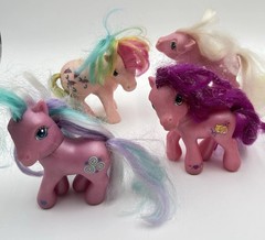 Vintage My Little Pony 1980s G1 action figures Various Sizes Plastic Lot Of 11
