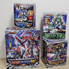 SAMG Metal Cardbot W 4-Pack Robots Bluecop W Heavy Iron W Phantom Hornet Tigun