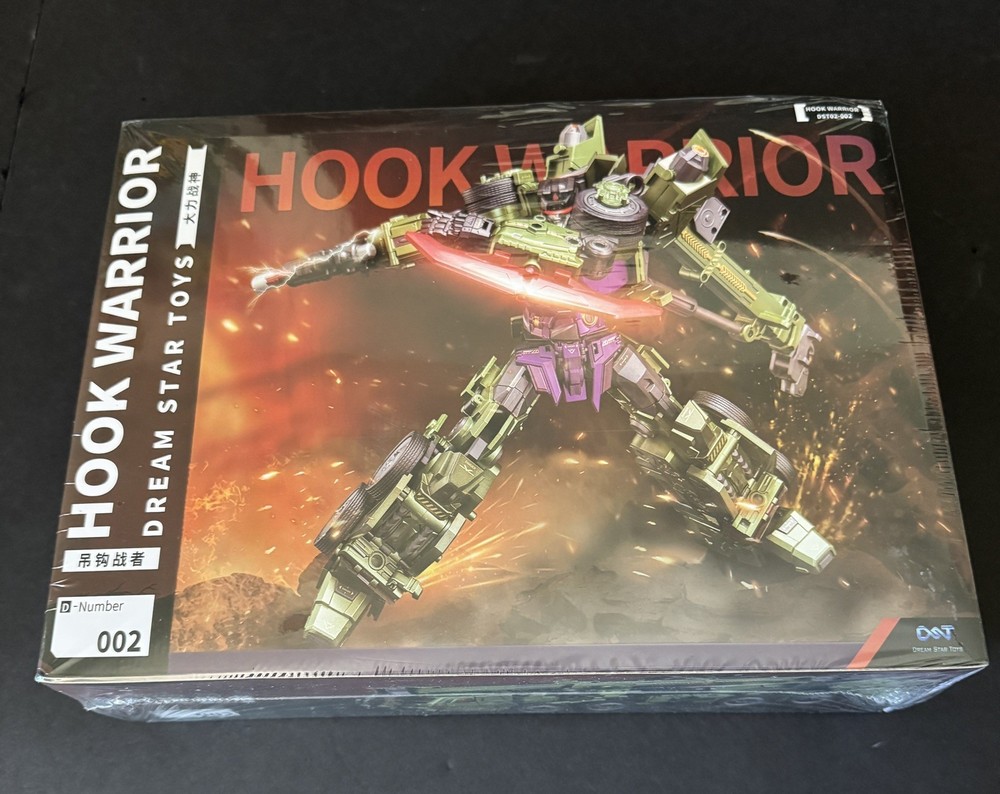 US Shipper New Transformation Dream Star Toys DST02-002 Hook Warrior Figure