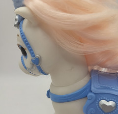 Disney Princess Palace Pets Cinderellas Blue and White Pony “Bibbidy” Pink Mane