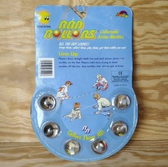 Vtg 1990 Dick Tracy Rad Rollers Action Marbles McDonalds & Small Drink Cup LOT