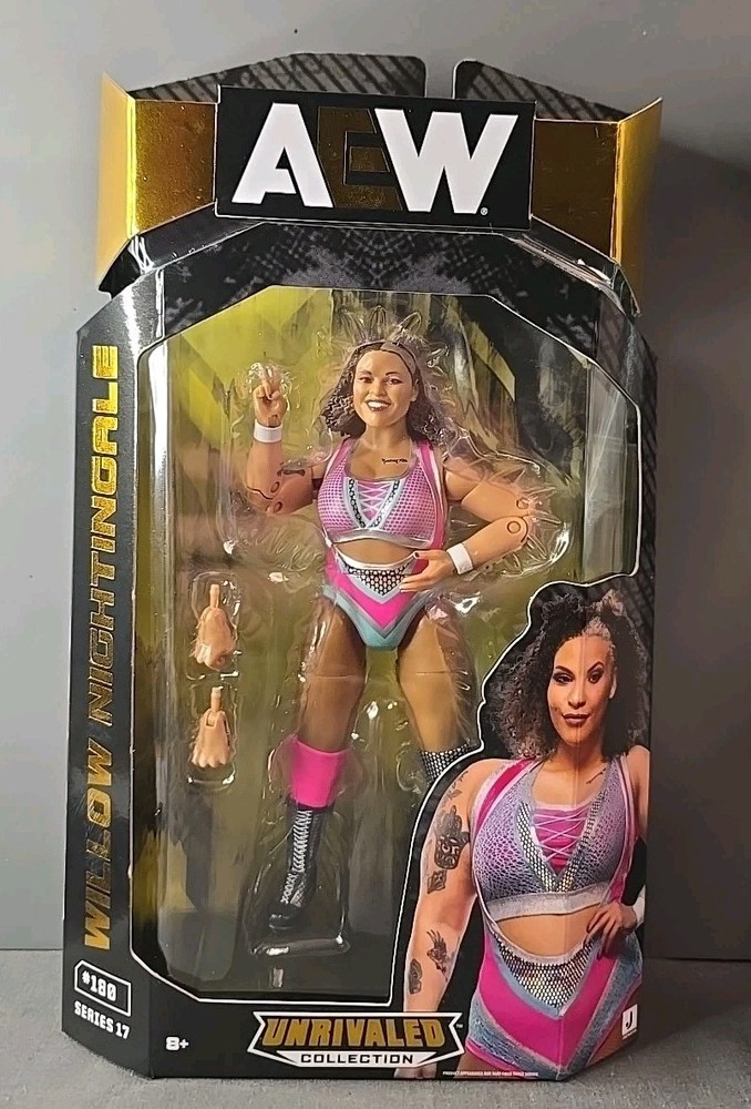AEW Unrivaled Series 17 #180 WILLOW NIGHTINGALE 6″ Wrestling Figure NEW
