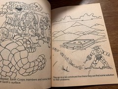 Vintage 1986 Hasbro INHUMANOIDS Golden Coloring Activity Book