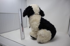 APPLAUSE BLACK/WHITE English Sheep Dog Plush Brown Toggle Collar 16″ 1985