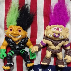 Troll Action Figure Collection Multicolor Hair Fantasy Cartoon TV Character Set