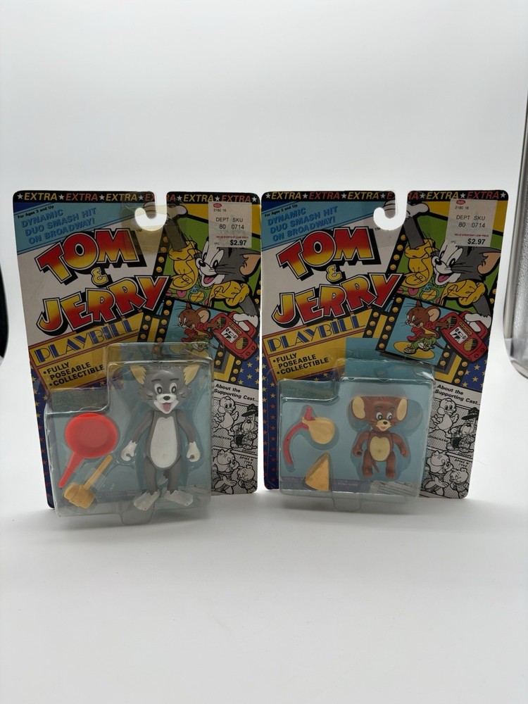 Vintage 1989 Tom & Jerry Playbill Jerry Action Figure New Sku 1