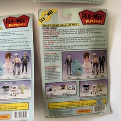 Pee-Wee’s Playhouse 5 Figures LOT 1988 Matchbox Scooter Miss Yvonne SEALED