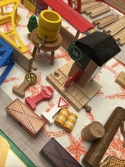 Huge Wooden Train Track Lot 140+ Pcs – fits Thomas Brio Melissa Doug – Bridges