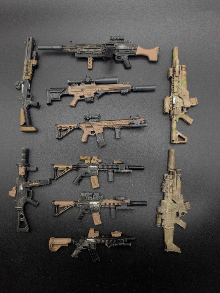 1/12 scale G.I.Joe classified desert squad 3D print weapon fodder bundle A