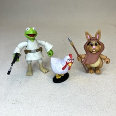 Disney Parks Star Wars Muppet Action Figure Mix Lot – Kermit, Bean & Camilla
