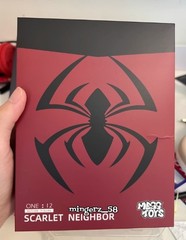 MESS TOYS Symbiote Spider-Man Red Suit 1/12 Action Figure Toys Collectible Model