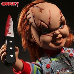 Mezco Toyz Child’s Play Talking Scarred Chucky Good Guy 15″ Figure Doll 78003