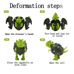 6 in 1 STEM Dinosaur Robots Transformed Toys Set,Toddler Toys for Kids Boys A…
