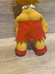 LISA SIMPSON 8″ DOLL 1990 Plush With Plastic Head Vintage Simpson Collectible