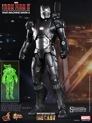 Sealed Hot Toys 1/6 Iron Man 3 Diecast Series WAR MACHINE Mark II MMS 198-D03