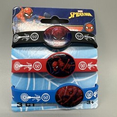 Marvel (Spider-Man) 3 Pack Rubber One Size Fits All Bracelets NEW