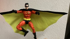 Custom Mcfarlane Batman Robin Tim Drake Wired Cape dc multiverse not fIGURE