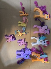 My Little Pony Hasbro Lot Of 10 Various Size Ponies