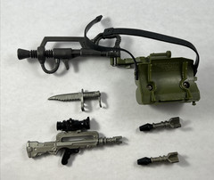 1986 Coleco Rambo Force of Freedom FIRE-POWER RAMBO Incomplete w/ Accessories