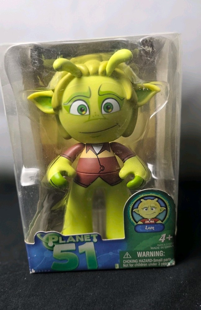 Planet 51 Lem Action Figure Jazwares 2009 DreamWorks Movie Collectibl New in Box