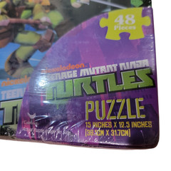 Teenage Mutant Ninja Turtles Tin Lunch Box + 48 PC Puzzle Nickelodeon New