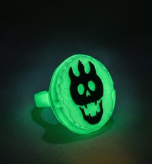 Vintage Glow in the Dark Warrior Ring He-Man MOTU 1983 REPRO Part Trap Jaw