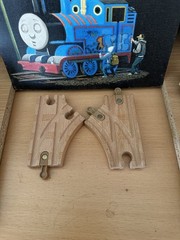 Authentic Fisher Price Wooden Thomas Train 3 1/2 Inch Curved Switch Tracks!