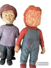 Imperial 2004 5 1/2 Inch Toy Rubber Seed Of Chucky Stretchy Family Set Of Three