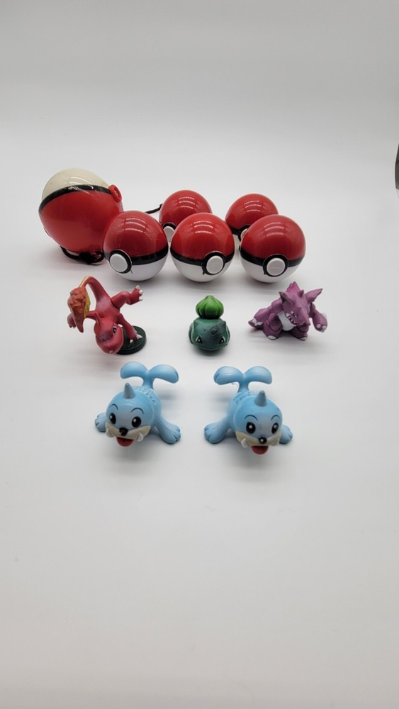 Vintage Pokémon Tomy Toy and Pokeball Figure Lot 11 Pieces