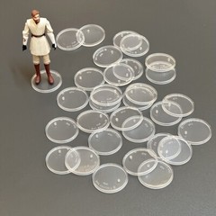 30 x New 1.5″ Modern Star Wars Figure Display Stands Wide stance 1995 on