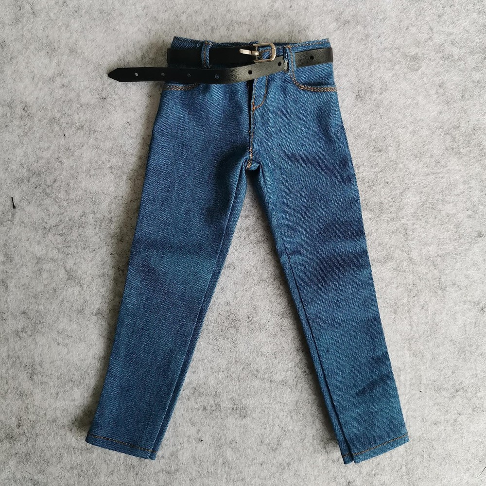 SSbeauty M 1/6 Custom Scale Blue Jeans Pants for 12″ Male Action Figure Doll …