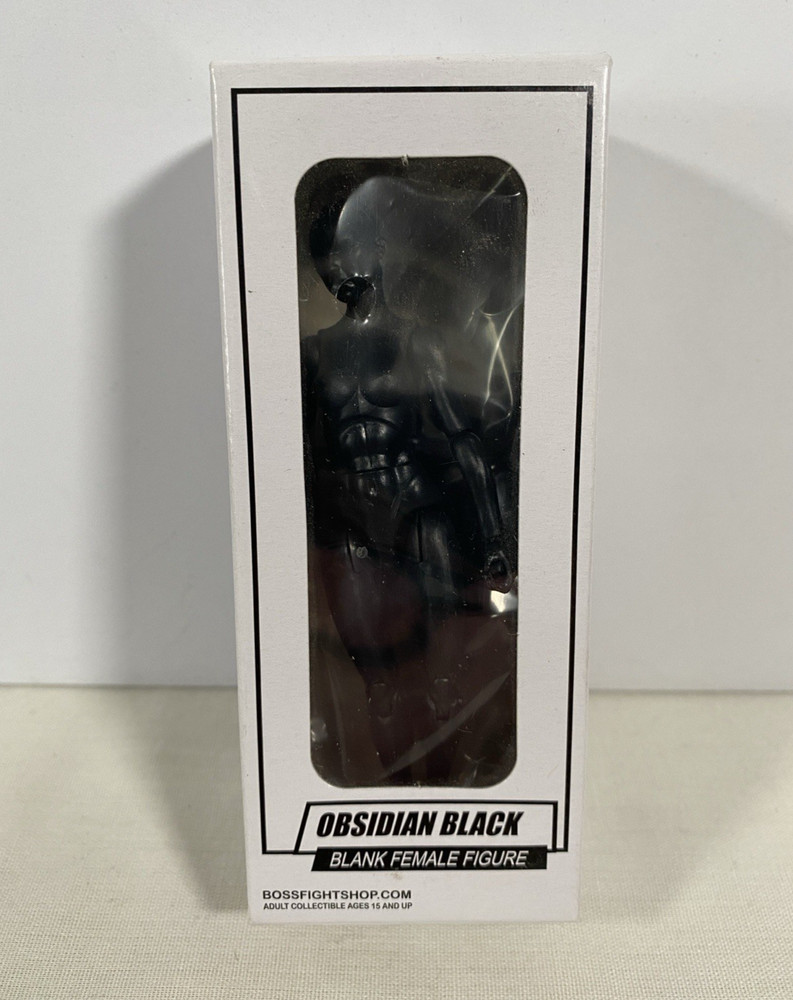 Vitruvian H.a.c.k.s. Obsidian Black Blank Female Figure Boss Fight Hacks 1:18