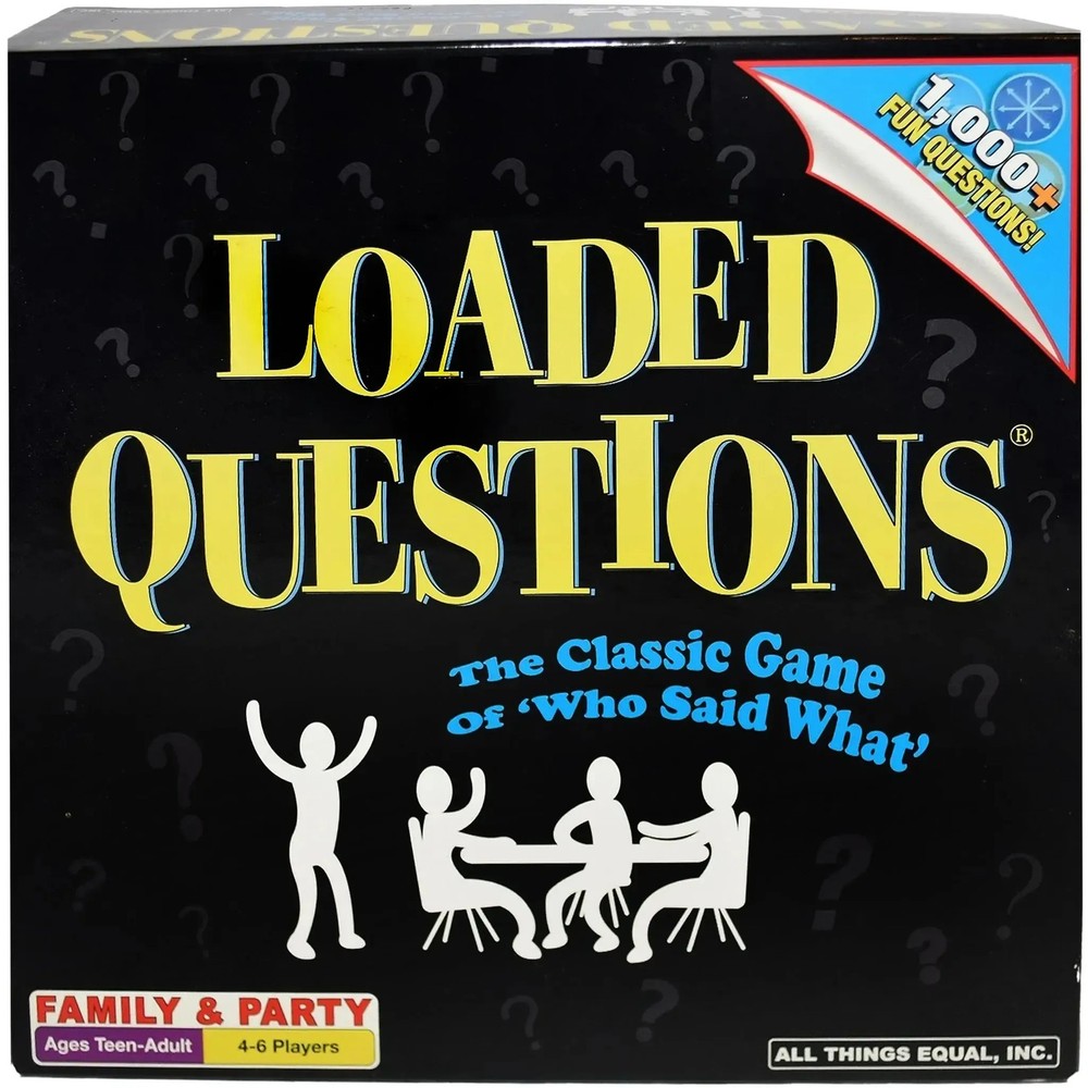 Loaded Questions – Funny Party Board Game for Family, Adults, and Children (4-6