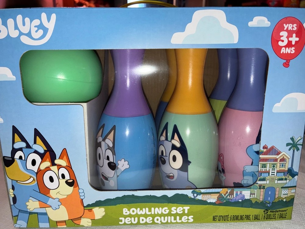 BLUEY – TODDLER BOWLING SET – NIB – SHIPS SAMEDAY