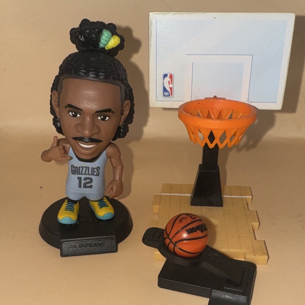Ja Morant Memphis Grizzlies #12 NBA Basketball Figure Set w/ Ball & Stand