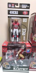 McFarlane 49ers – 4 Figure Lot : Jerry Rice Brock Purdy Christian McCaffrey