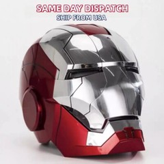 US AUTOKING Iron Man MK5 1:1 Helmet Wearable Voice-controlled Mask Cosplay Prop