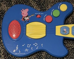 2003 Peppa Pig Guitar Kids Musical Fun Stuff Educational Songs Tested Working