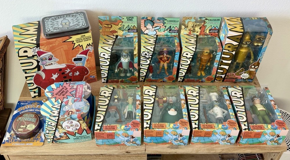 Futurama Collector Collection – Sealed Figures • SDCC Exclusives • Kidrobot Set