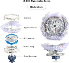 Battling Tops Burst Battle B-189 Guilty Longinus Kr MDS-2 Gyro Toys for Kids wit