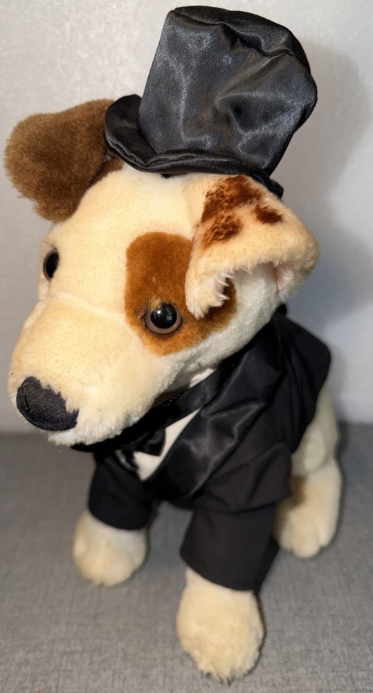 1996 Wishbone Phantom of the Opera 12″ Plush Dog Equity Toys PBS TV Show